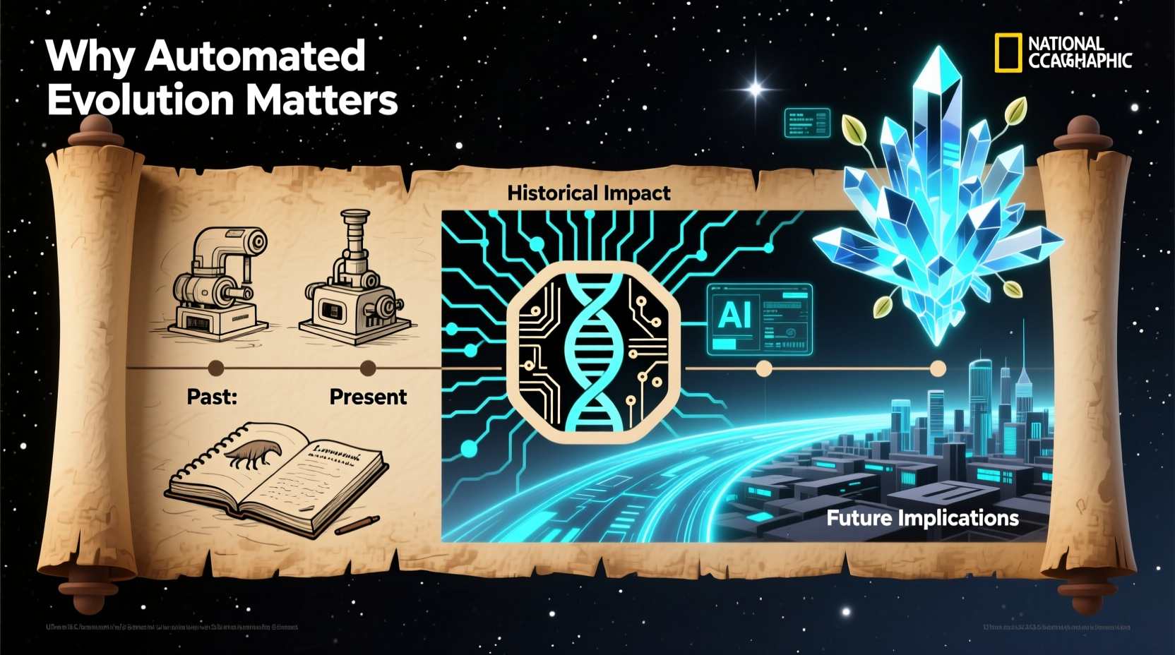 why automated evolution matters history impact future