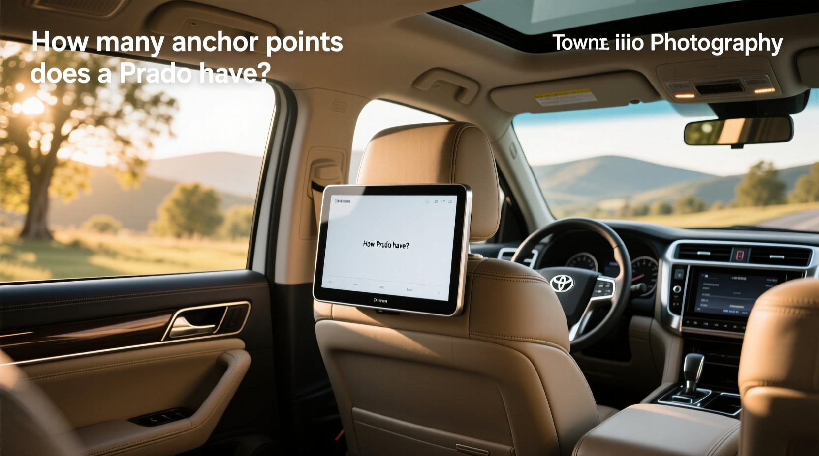 How to Choose Toyota Prado Headrest Monitor: Anchor Points Guide