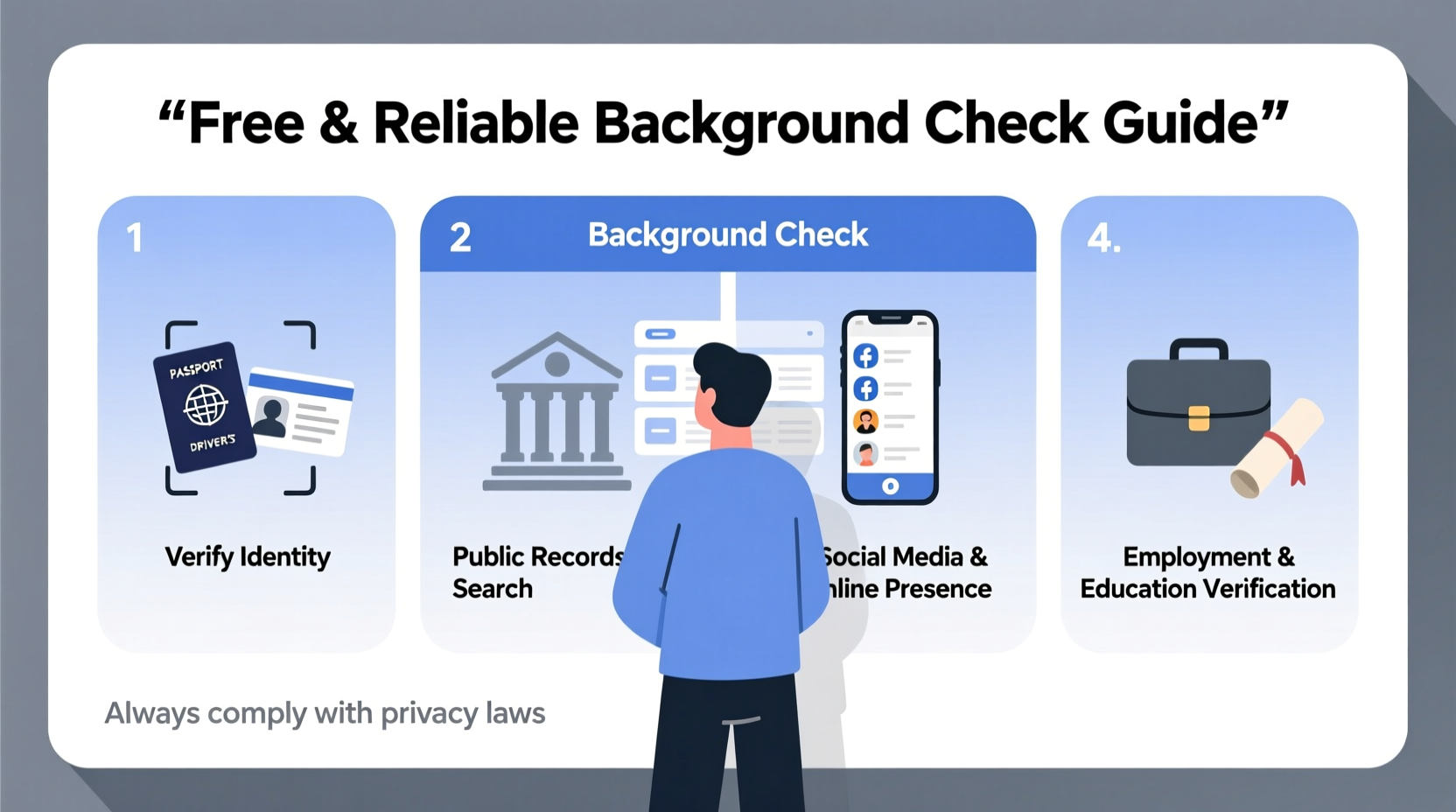 how to do a free and reliable background check on anyone step by step guide