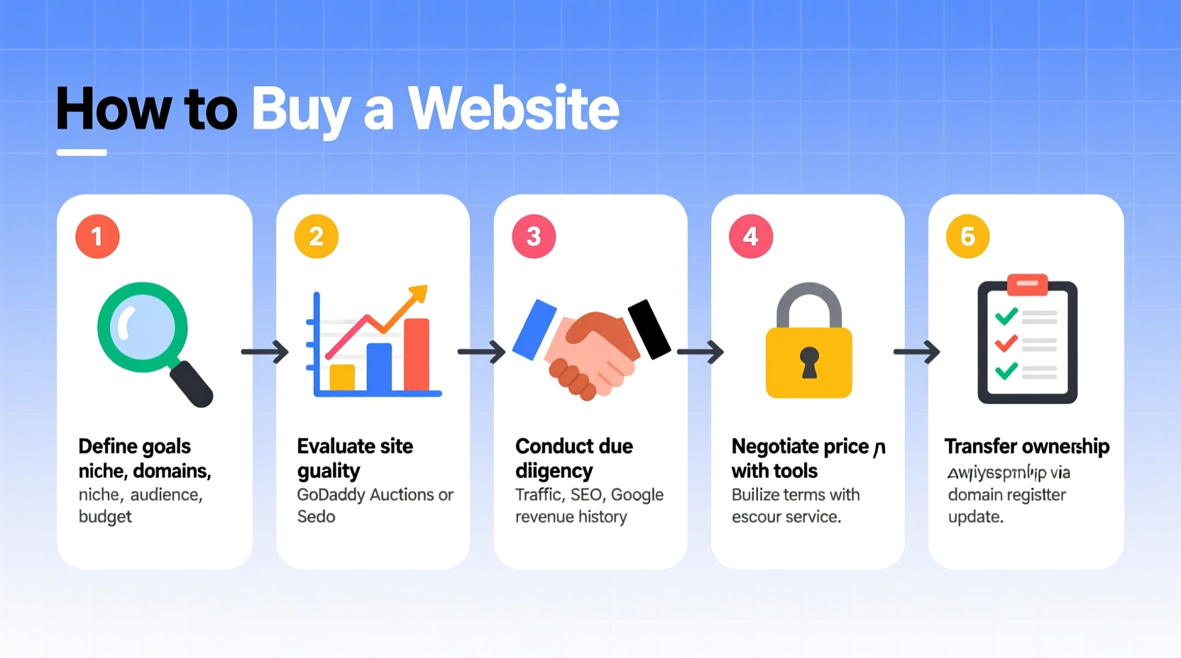 how to buy a website a step by step guide to finding and purchasing the perfect site
