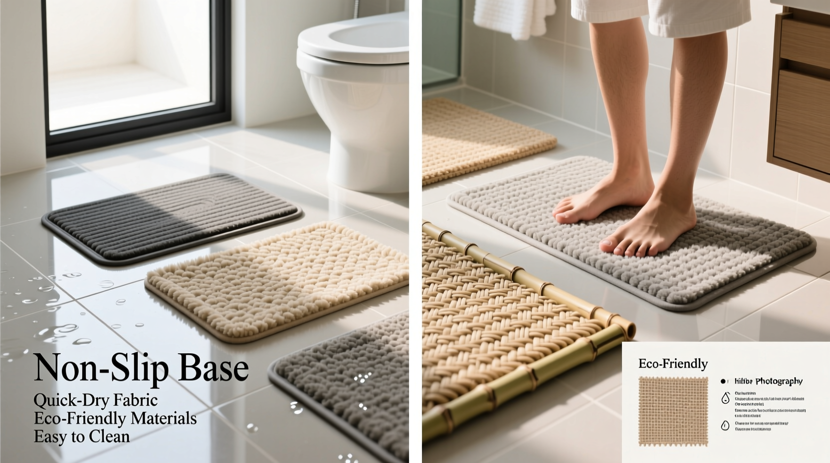 how to choose the perfect bathroom mat style tips and practical features explained