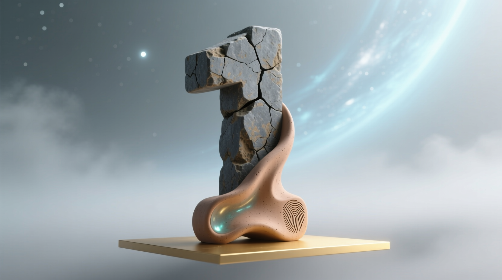 Stone and clay combination creating number 1 in Infinite Craft