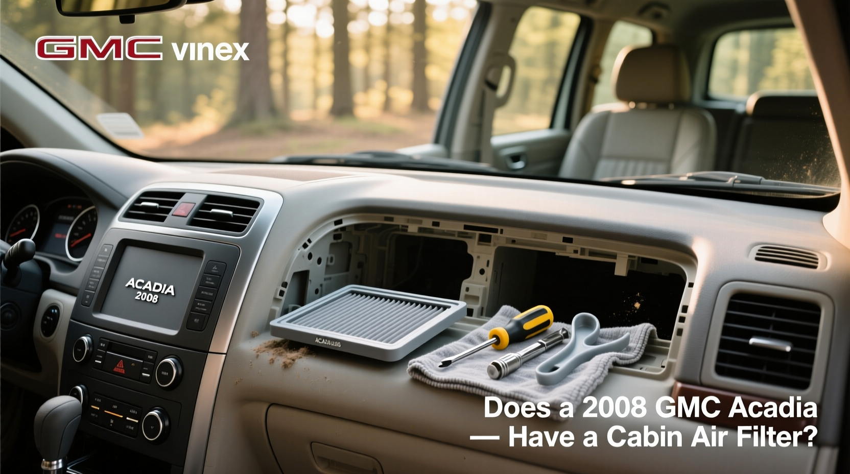 2008 acadia cabin air filter what to know