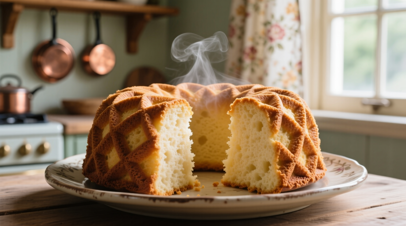 griddled angel food cake