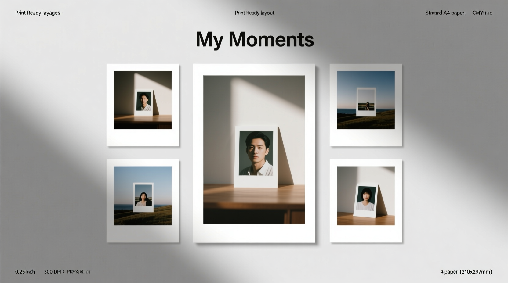 creative ways to arrange and print 4 images on one page easily