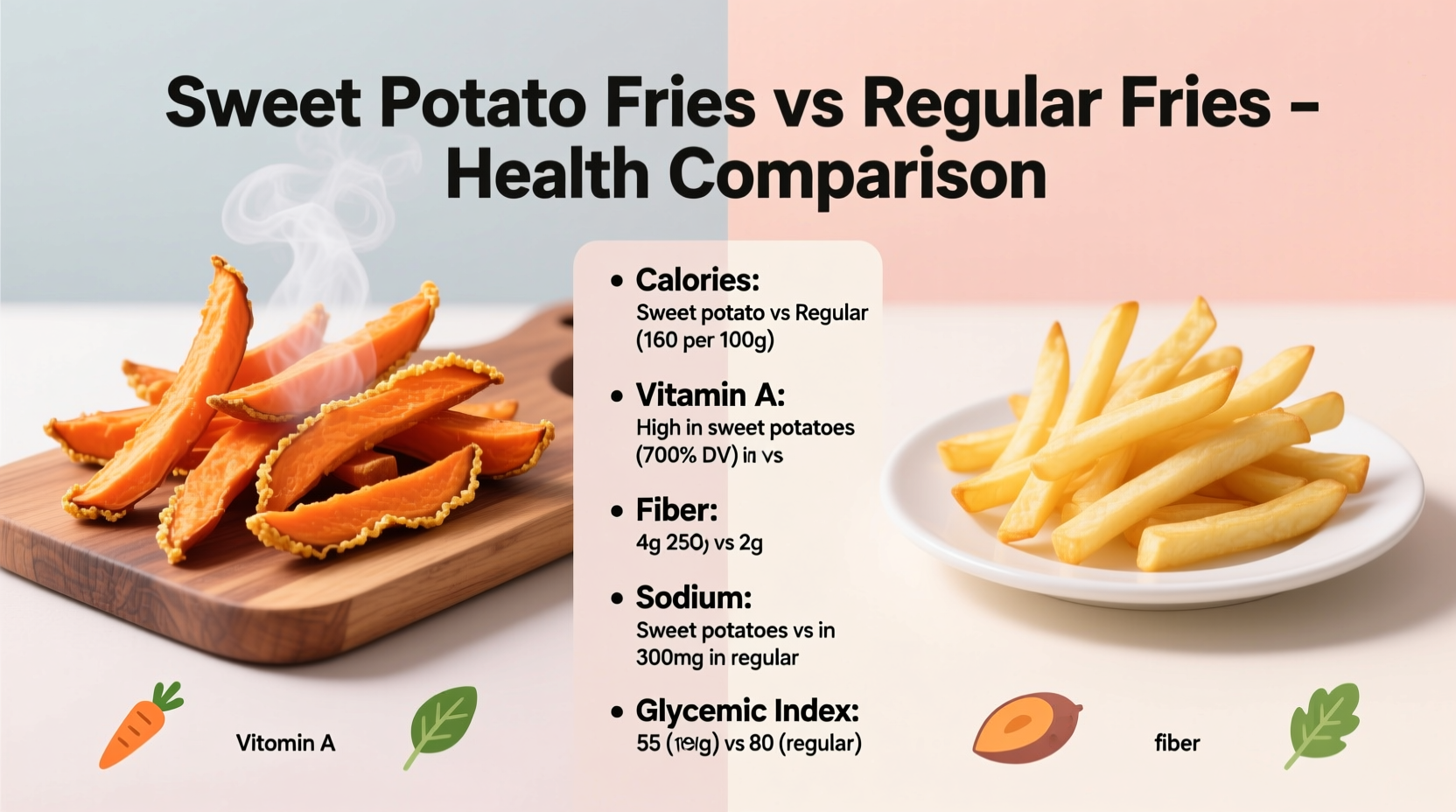 are sweet potato fries healthier than regular
