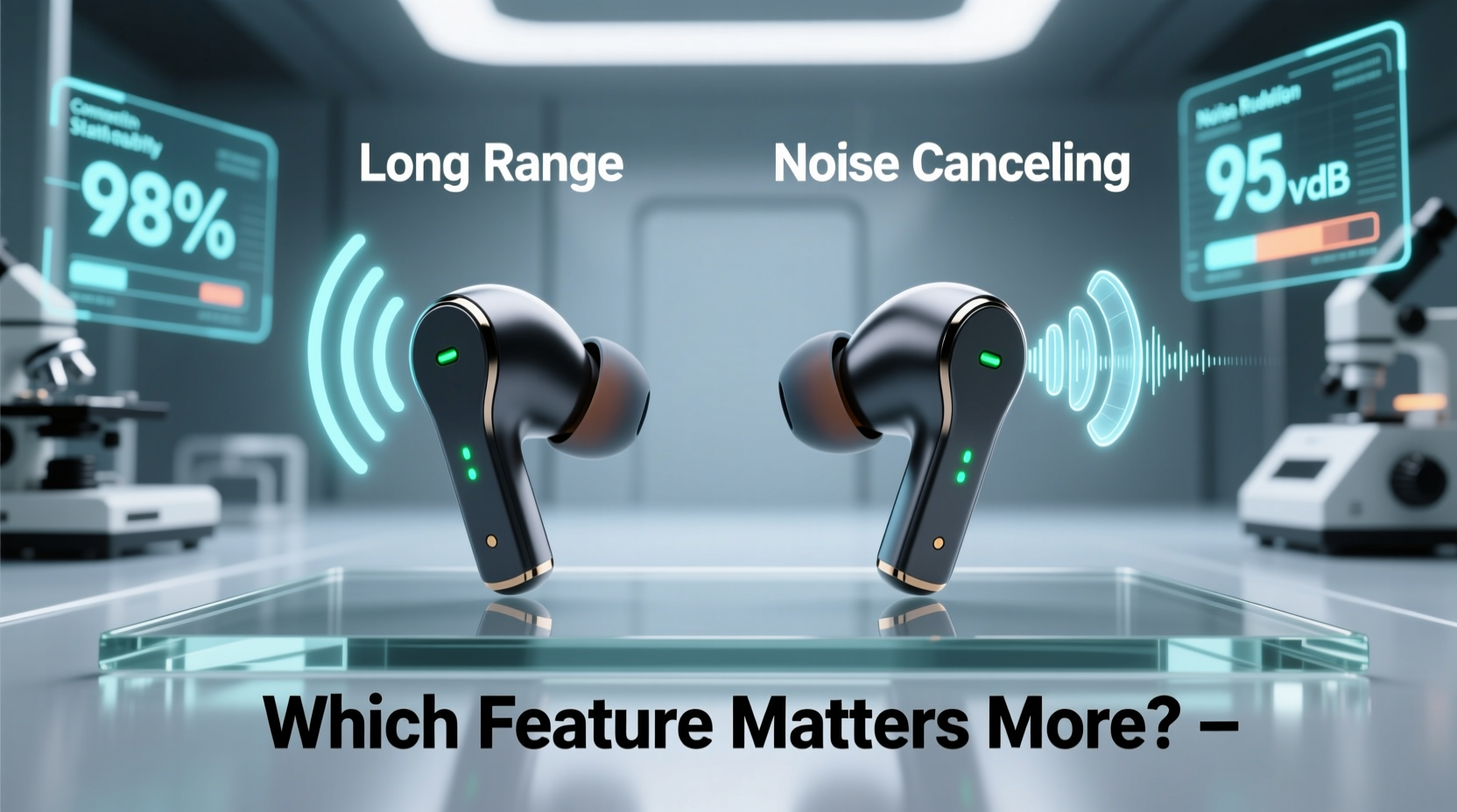 long range vs noise cancelling earbuds which feature actually matters more