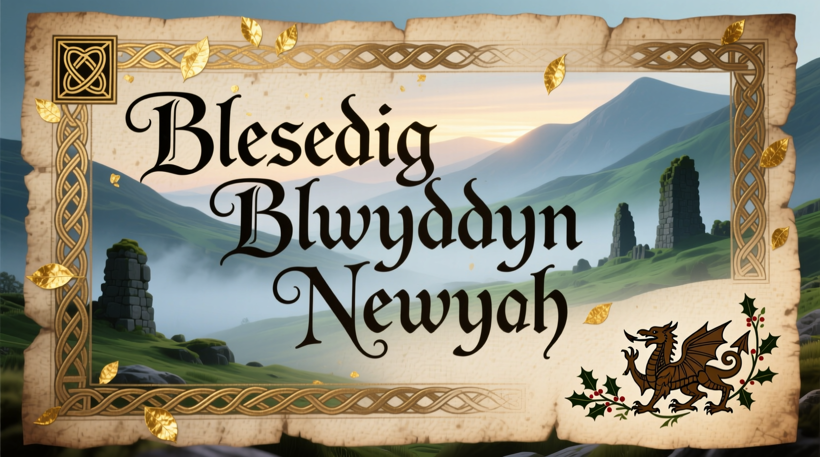 what is welsh for happy new year