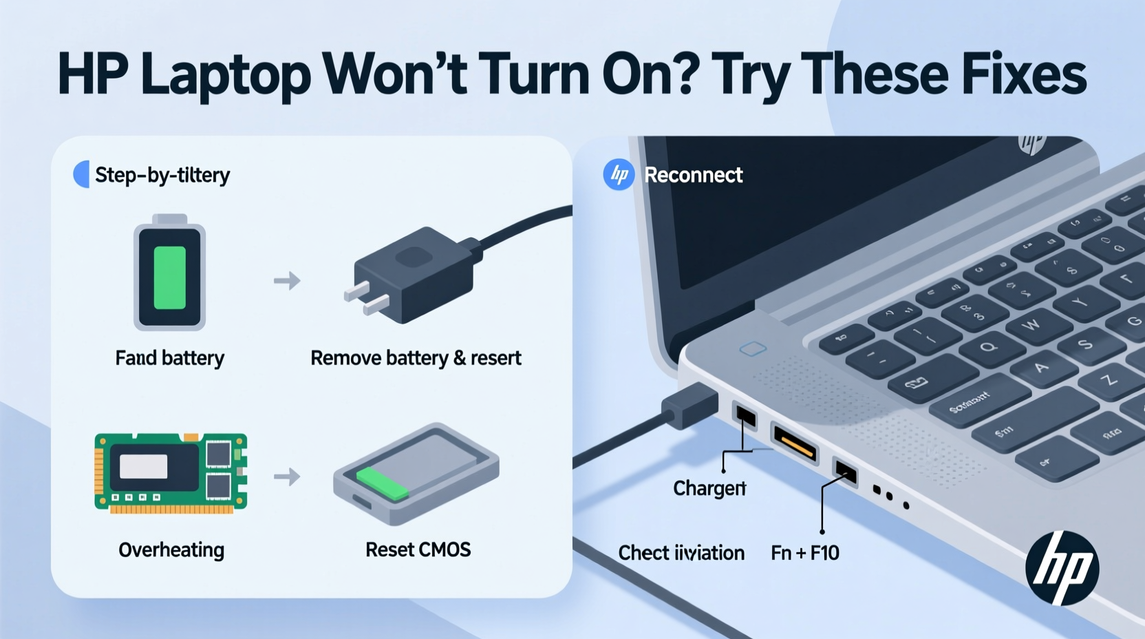 hp laptop not turning on troubleshooting easy fixes