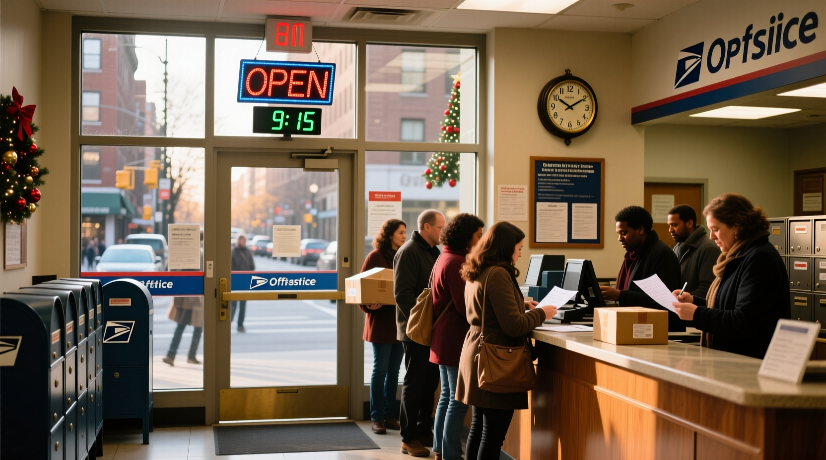 is the post office open on the 26th of december