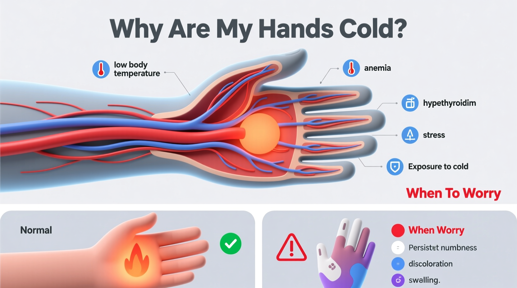 why are my hands cold common causes when to worry