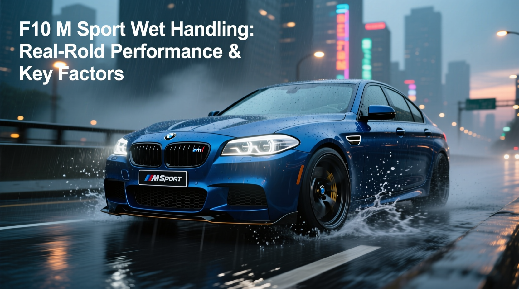f10 m sport wet handling