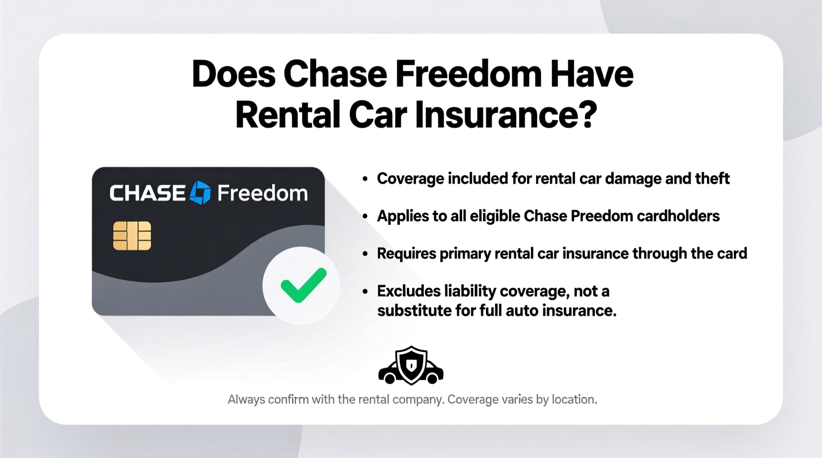 does chase freedom have rental car insurance