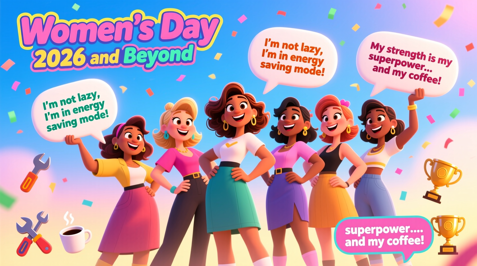 funny womens day messages