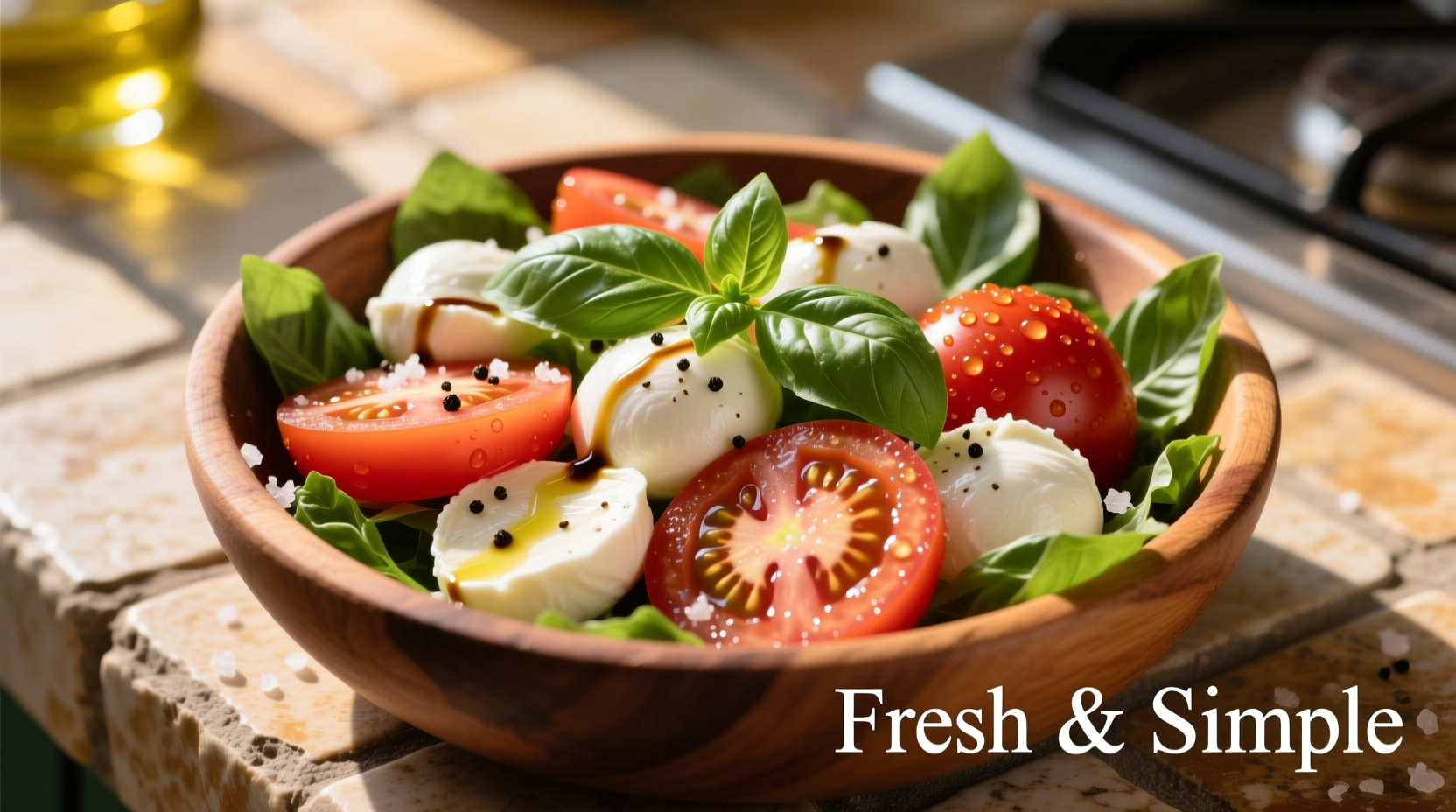 Perfect Tomato Basil Mozzarella Salad Recipe in 15 Minutes