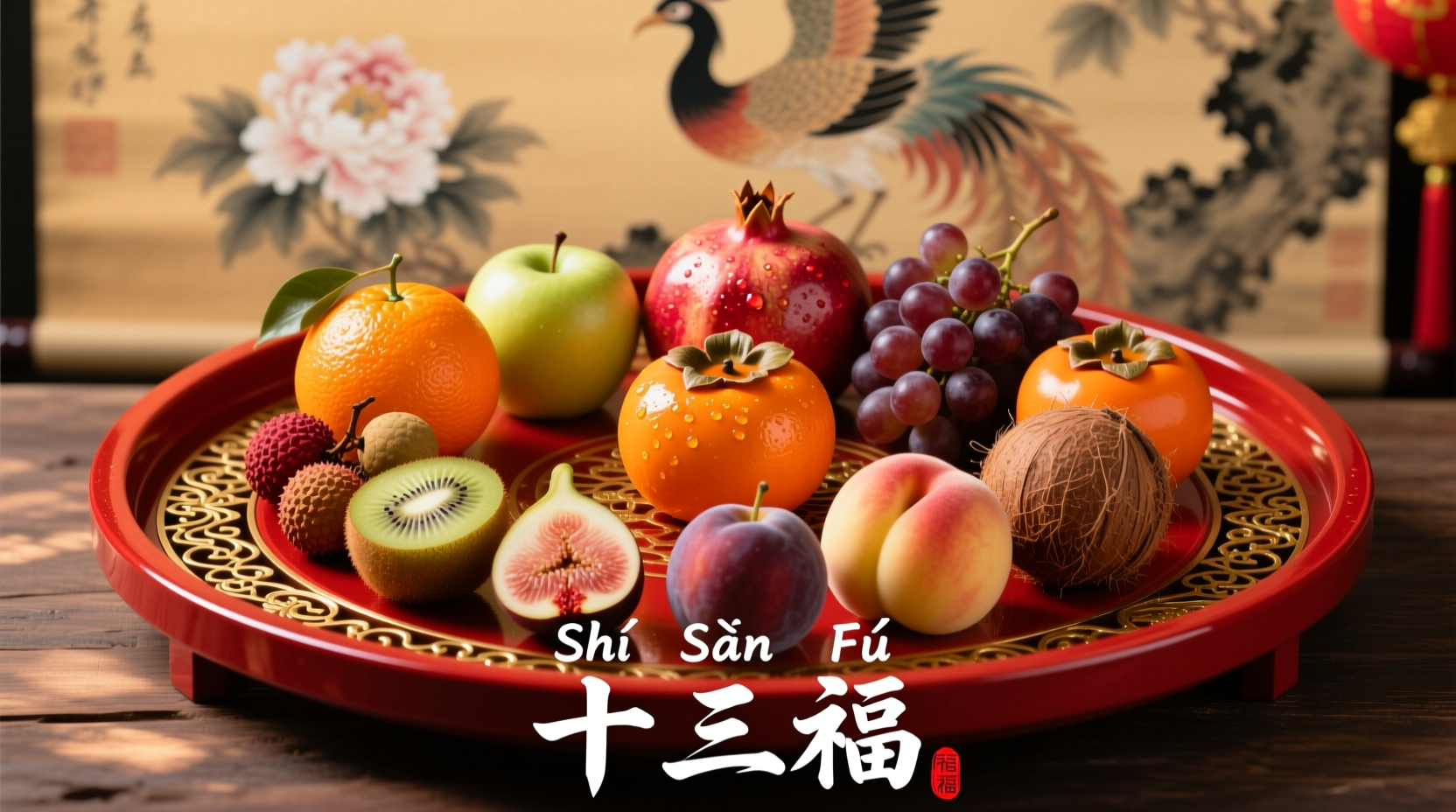 what are the 13 round fruits for new year