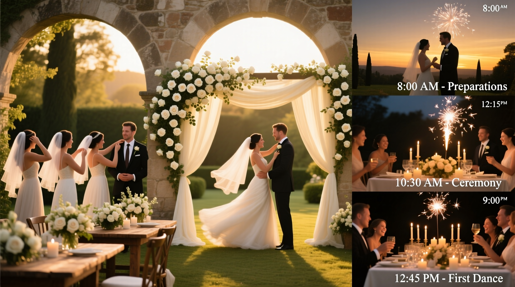 how long is a wedding from start to finish