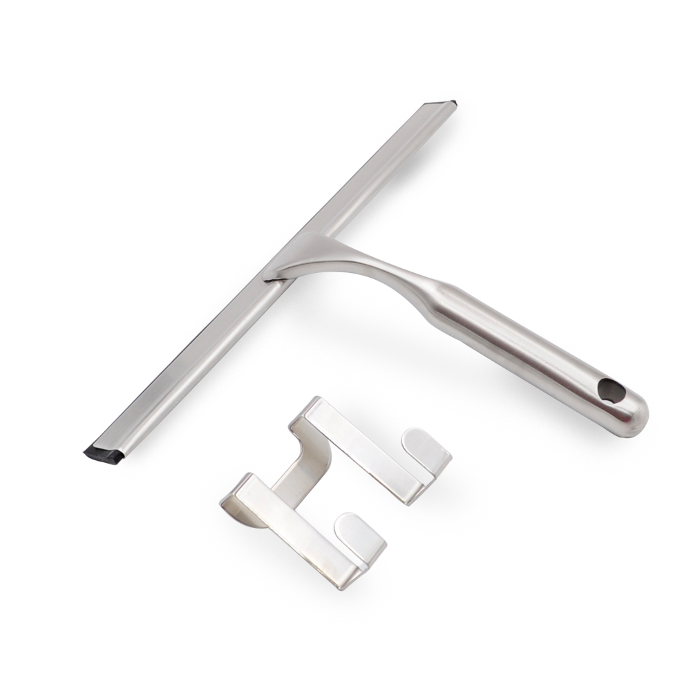 Heavy Duty Stainless Steel Squeegees for Showers All-Purpose Bathroom Window Squeegee Glass Shower