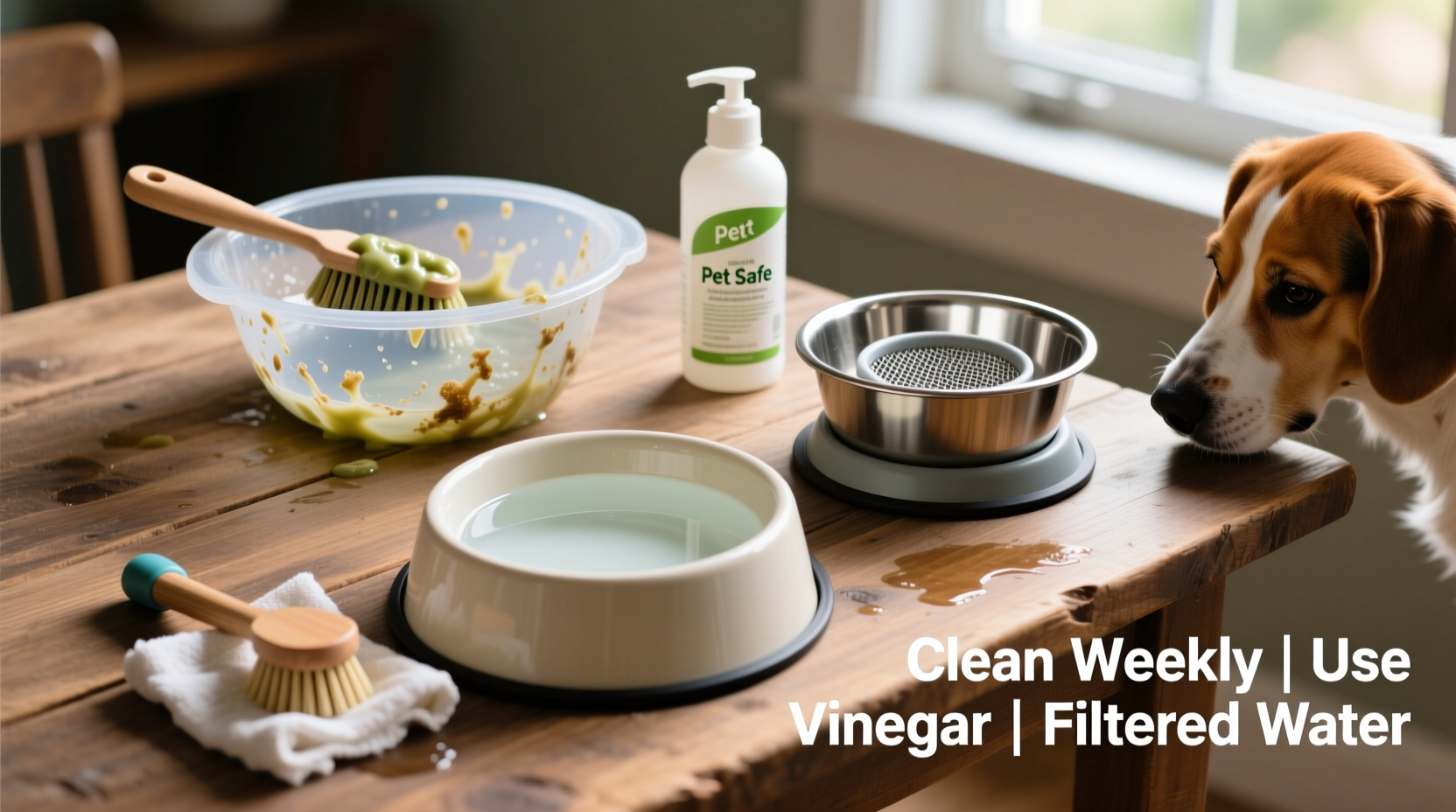 effective methods to remove and prevent slime build up in your dogs water bowl