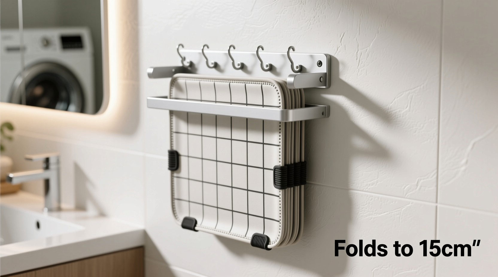 smart and space saving ways to store your grid style drying mat when not in use