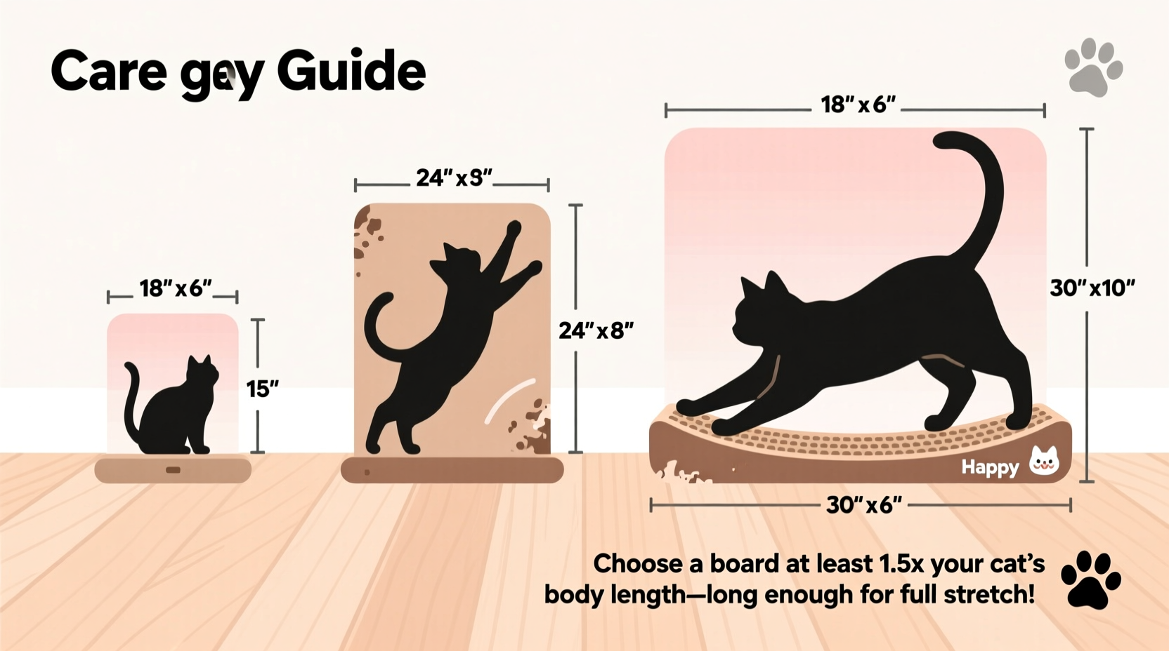 how to select the perfect scratching board size to keep your cat happy and healthy