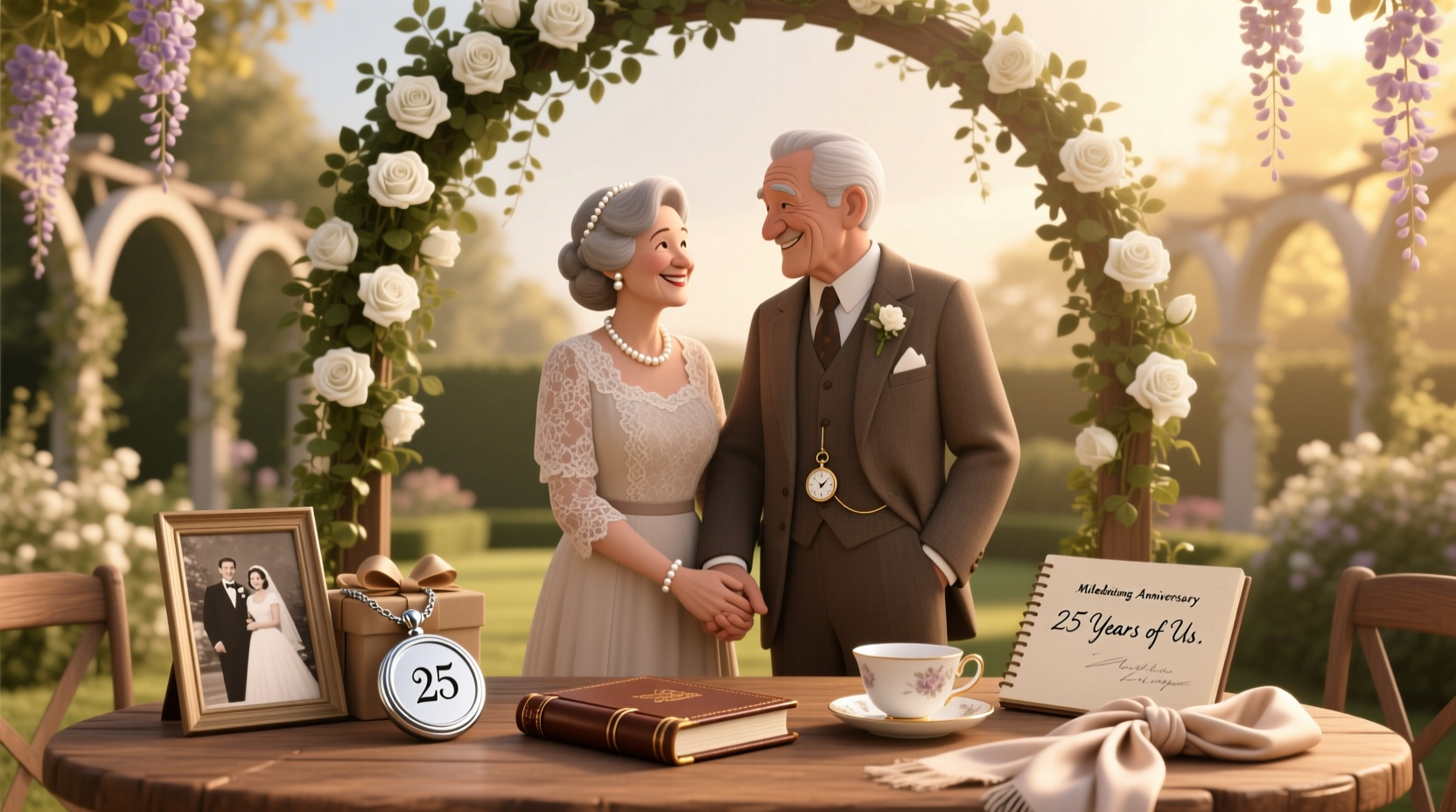 25 years of marriage traditional gift ideas for a milestone