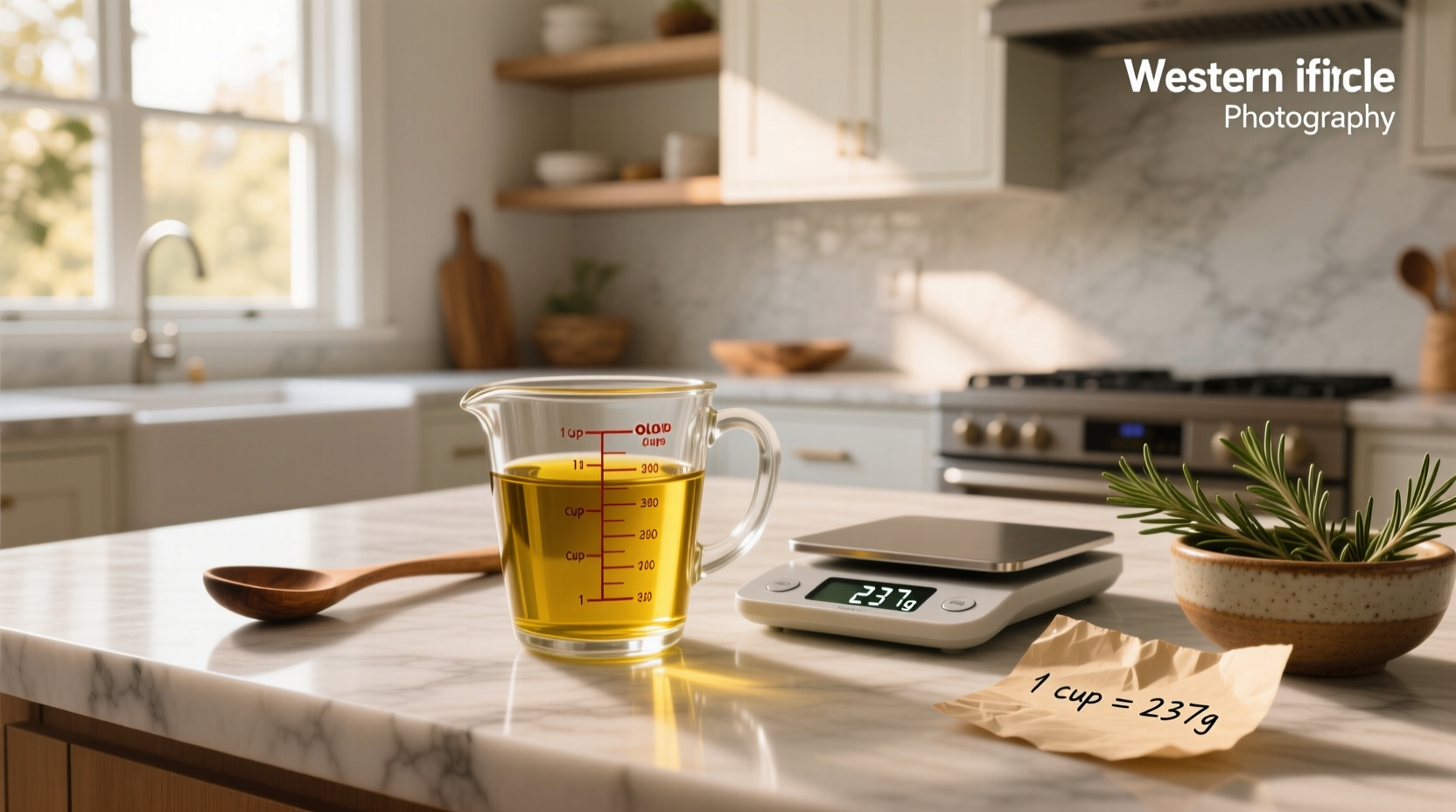 1 cup olive oil in grams exact conversion