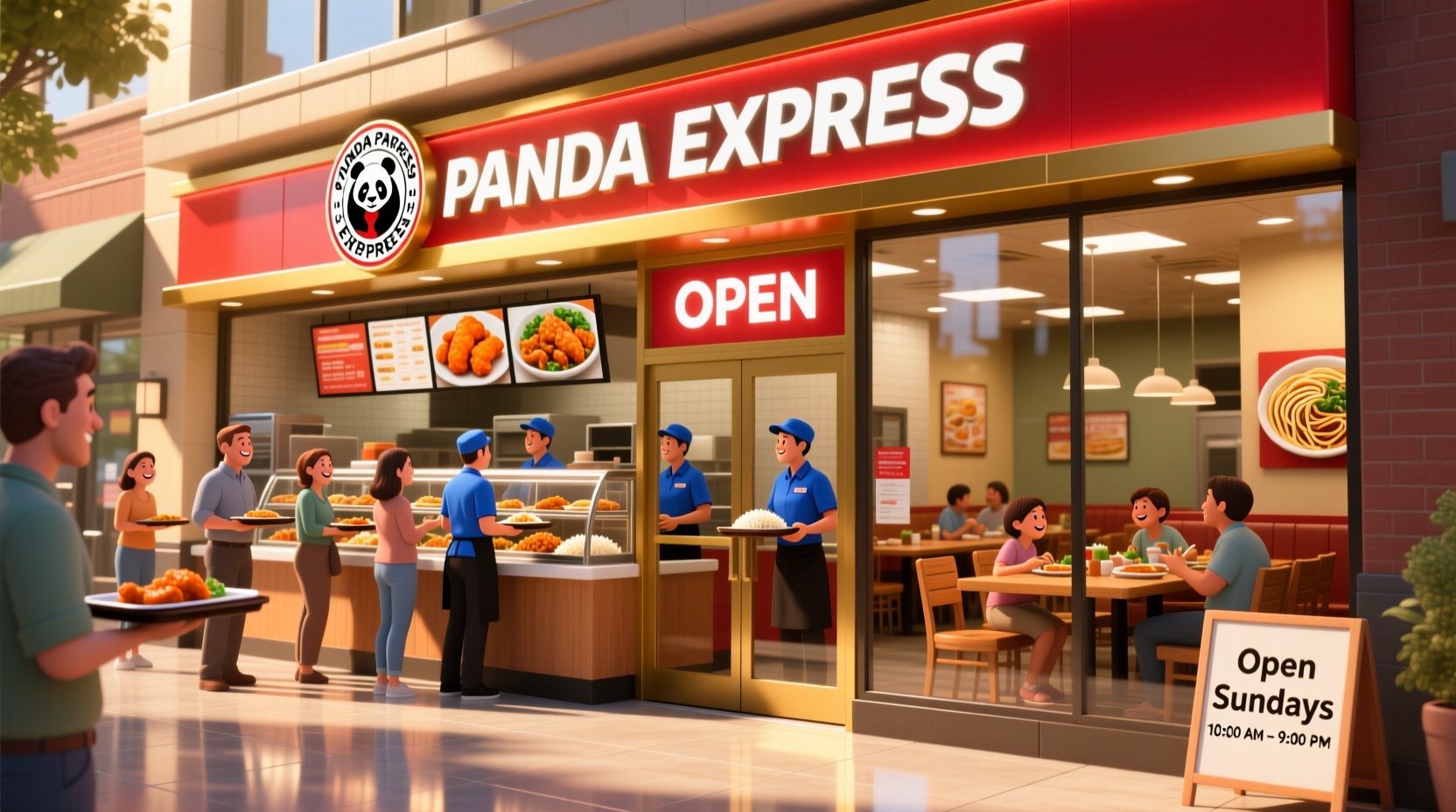 is panda express open on sundays