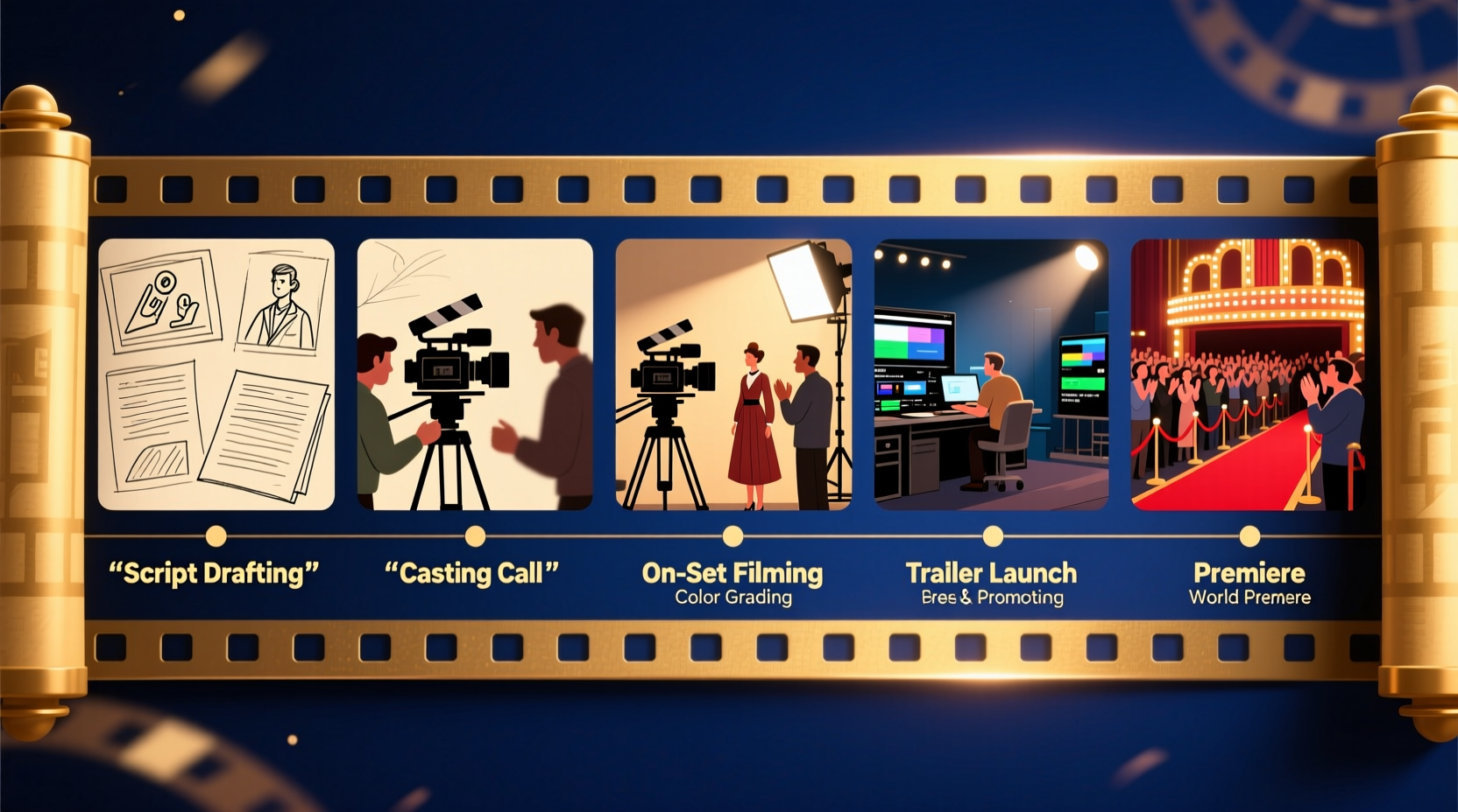 understanding the movie making timeline from concept to premiere explained