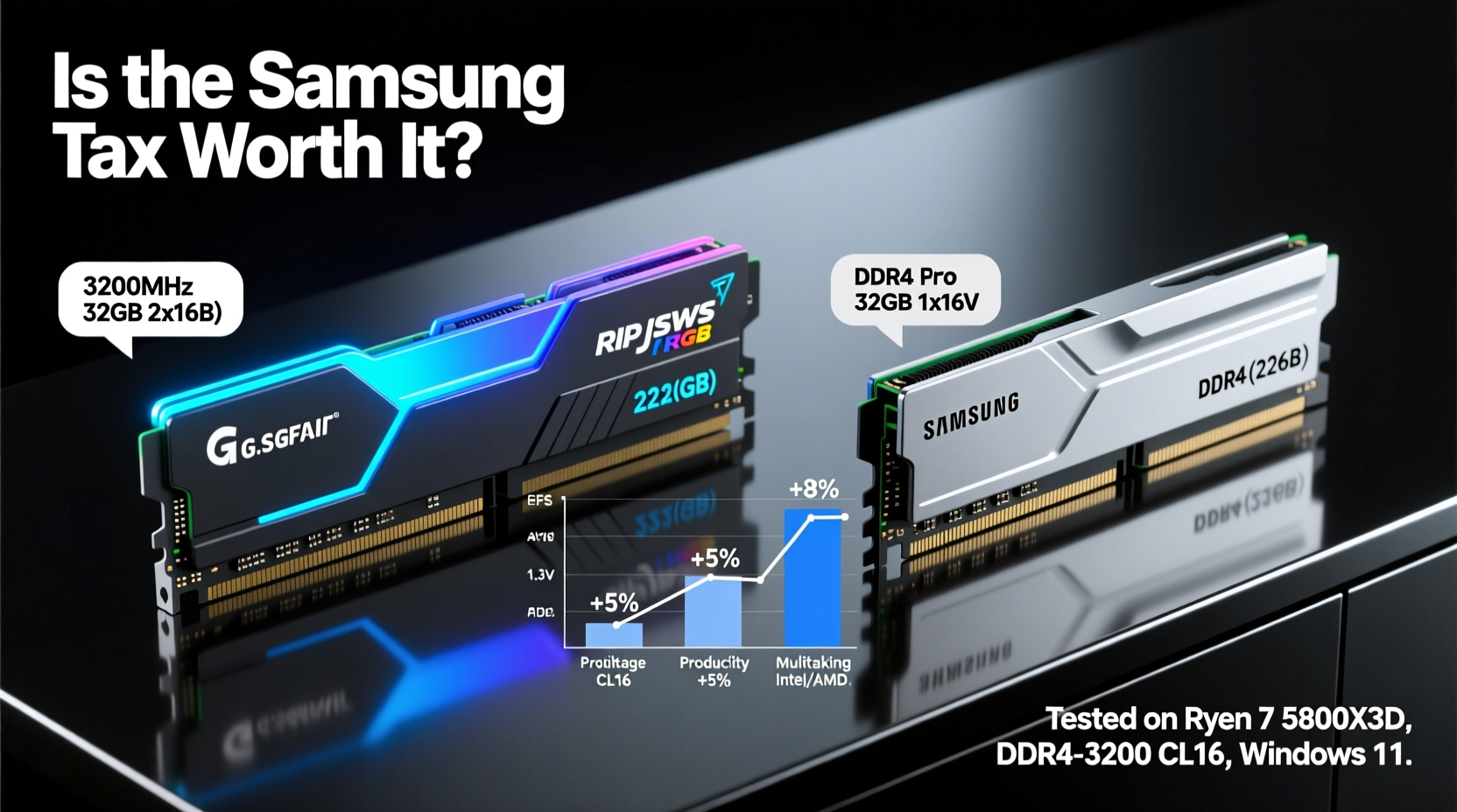 g skill ripjaws ddr4 vs samsung ddr4 is the samsung tax worth it for real world performance