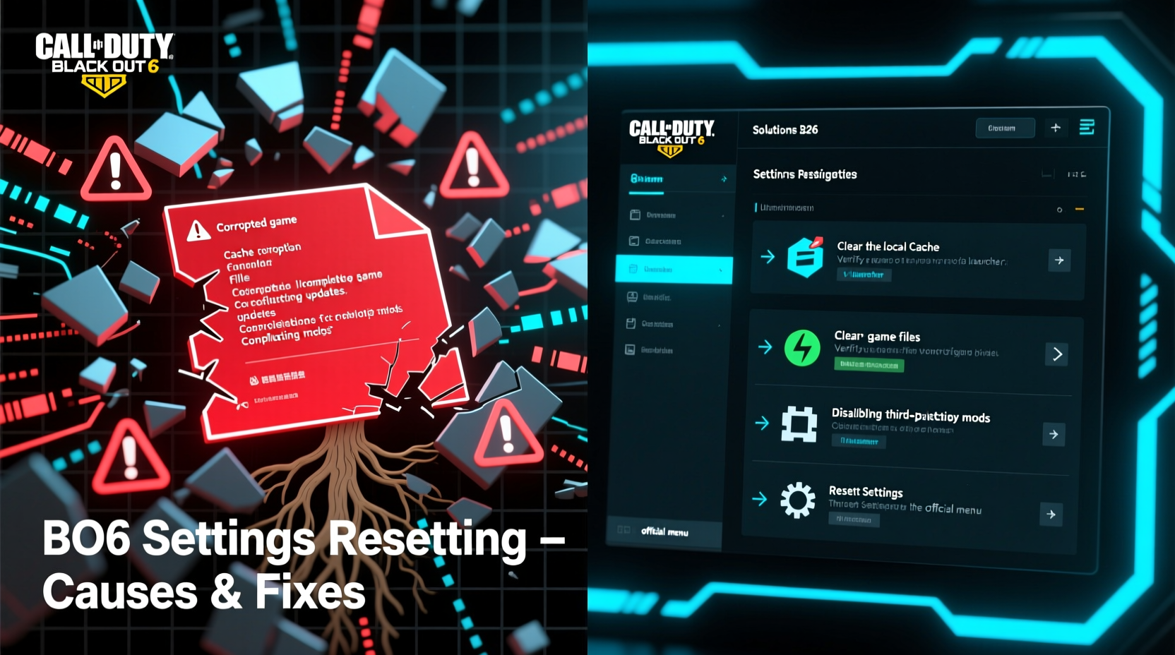 bo6 settings resetting causes and how to fix it