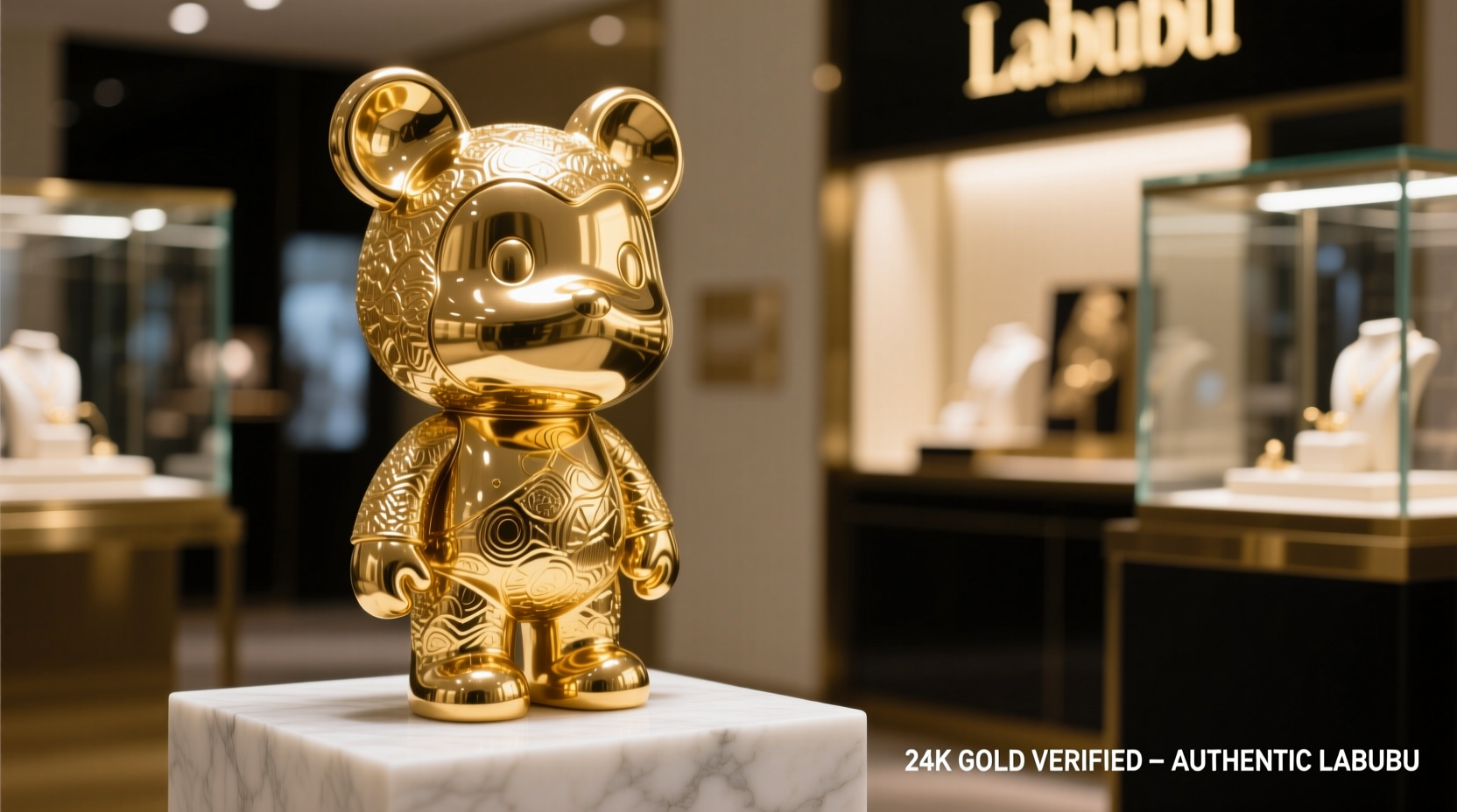 is the 24 carat gold labubu real