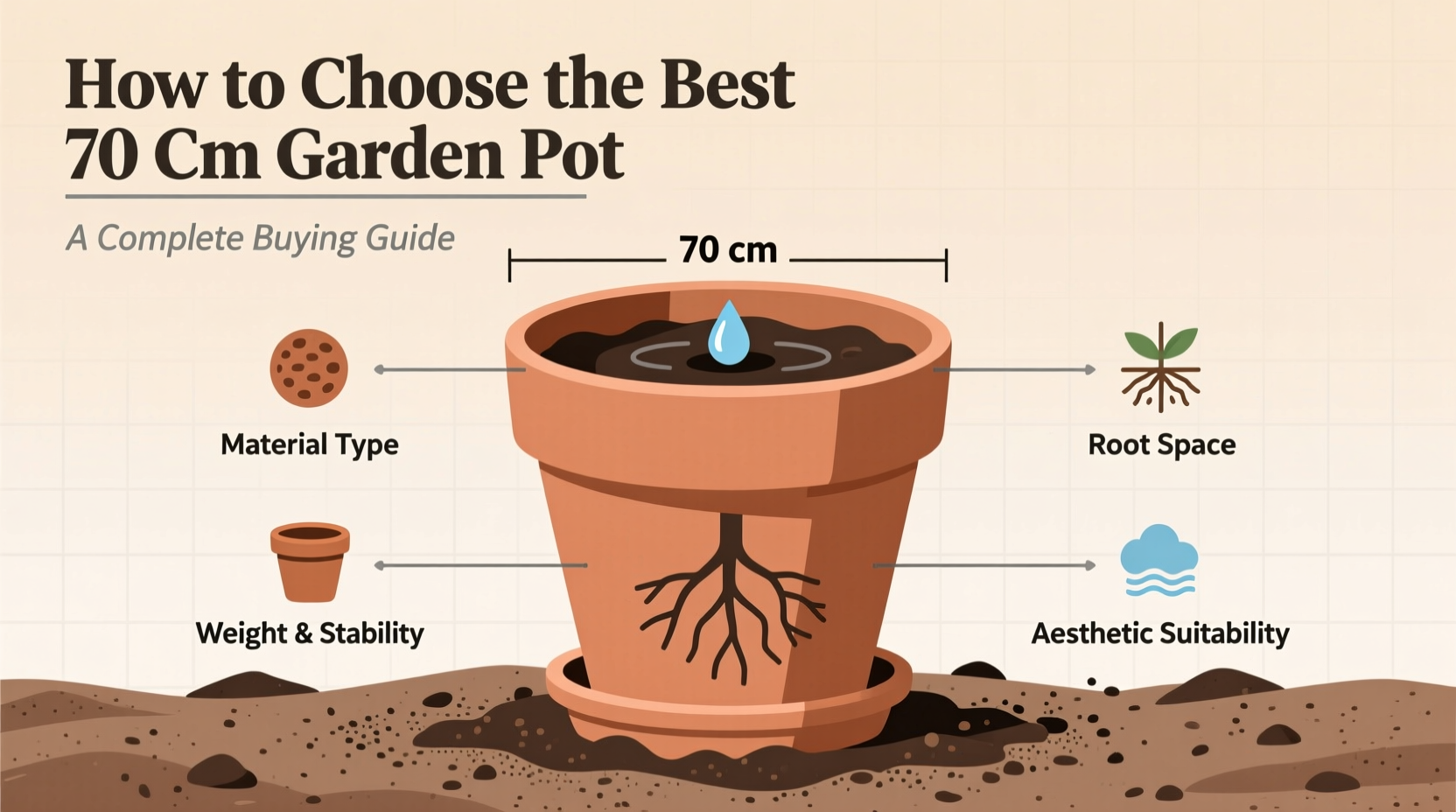 How to Choose the Best 70 cm Garden Pot: A Complete Buying Guide