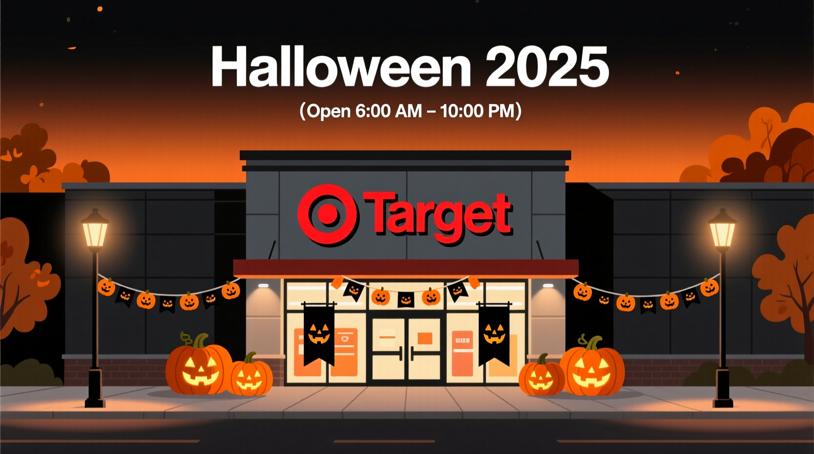 is target open on halloween
