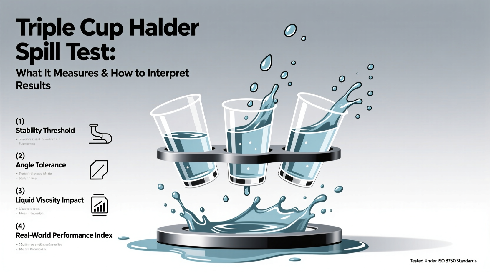 triple cup holder spill test