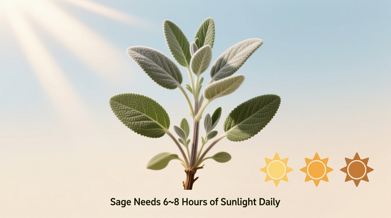 how much sunlight does sage need