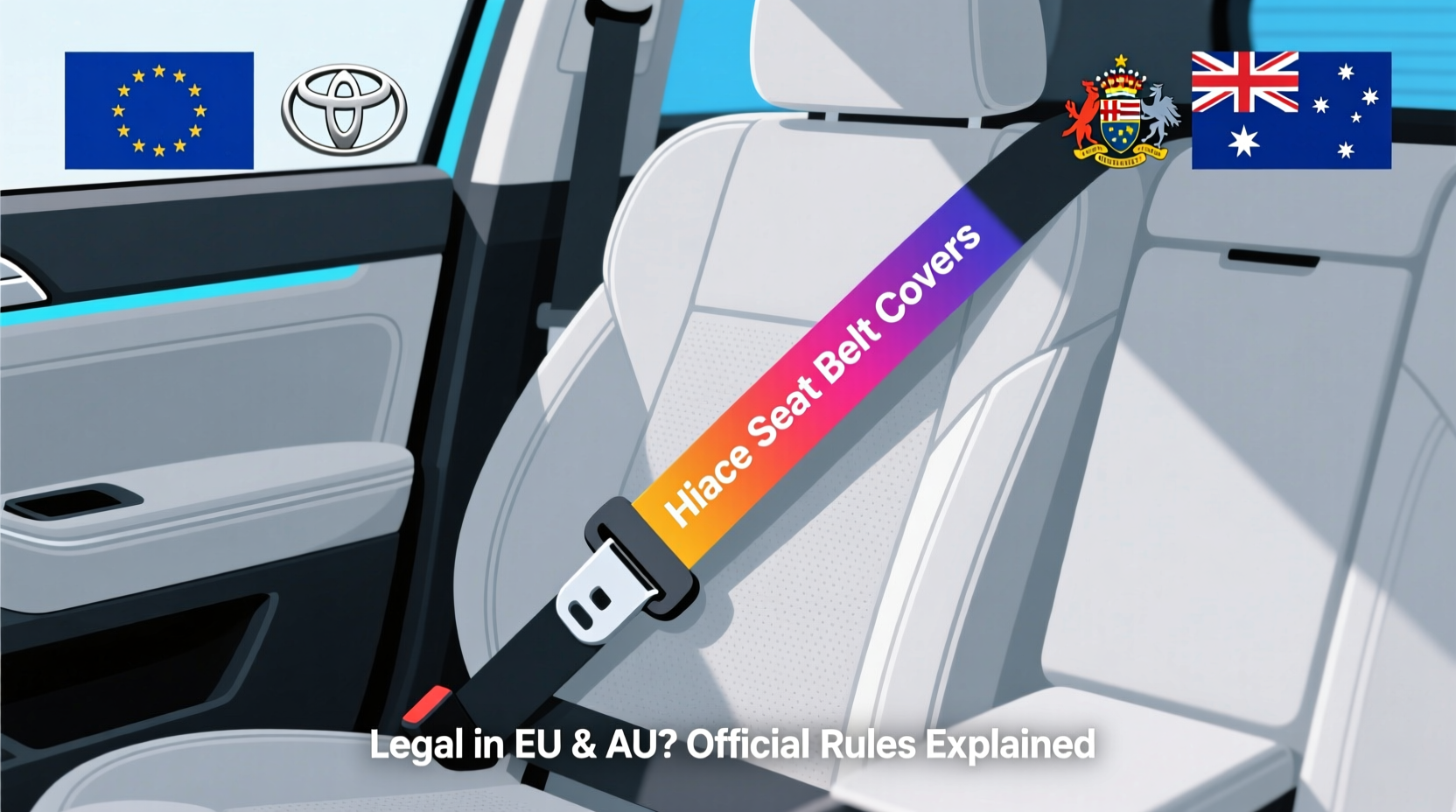 hiace seat belt cover legality eu au
