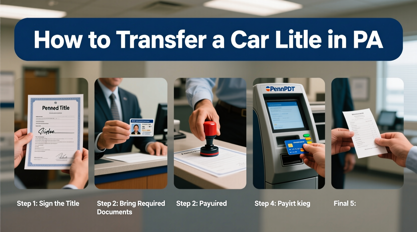 how do i transfer a car title in pa