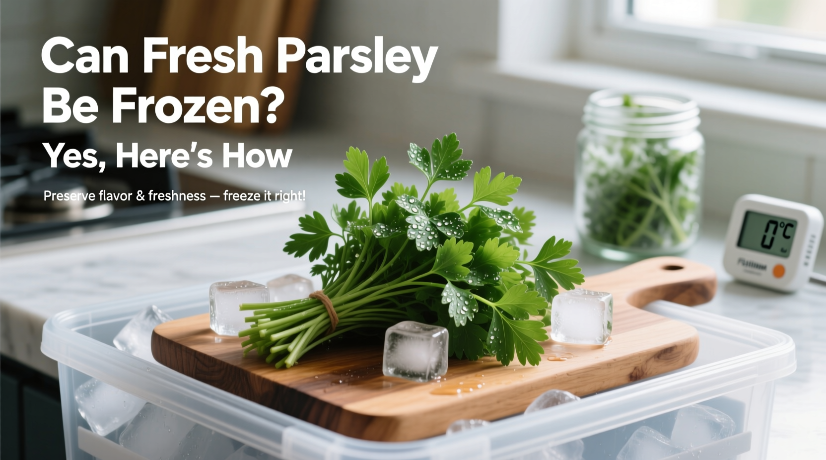 Can Fresh Parsley Be Frozen? Yes, Here's How