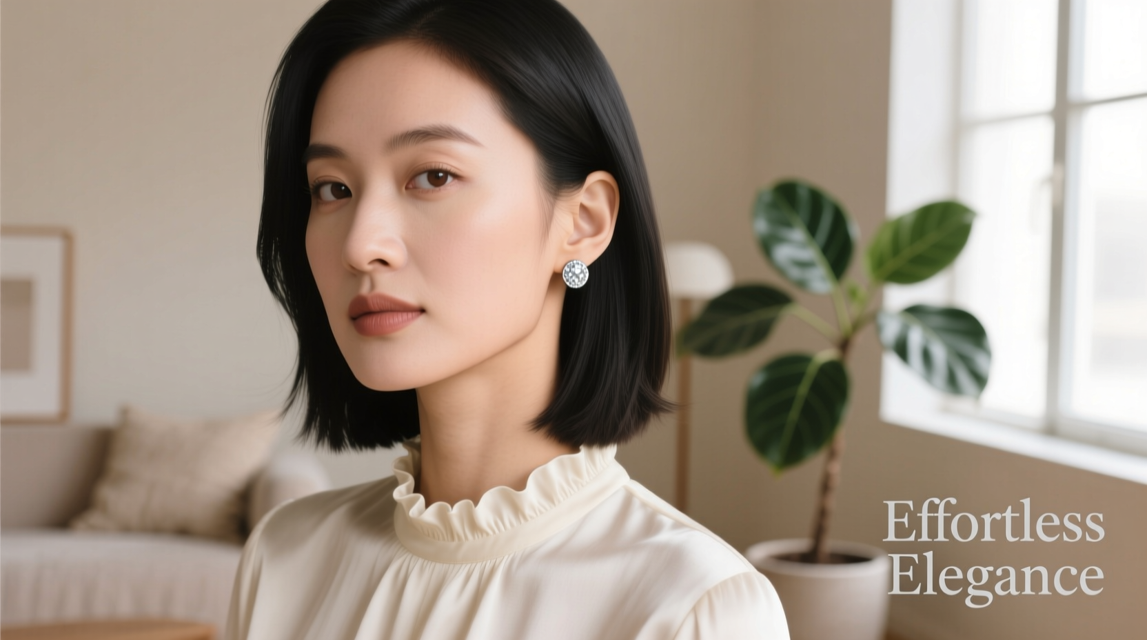 stylish ways to wear small round stud earrings for effortless elegance