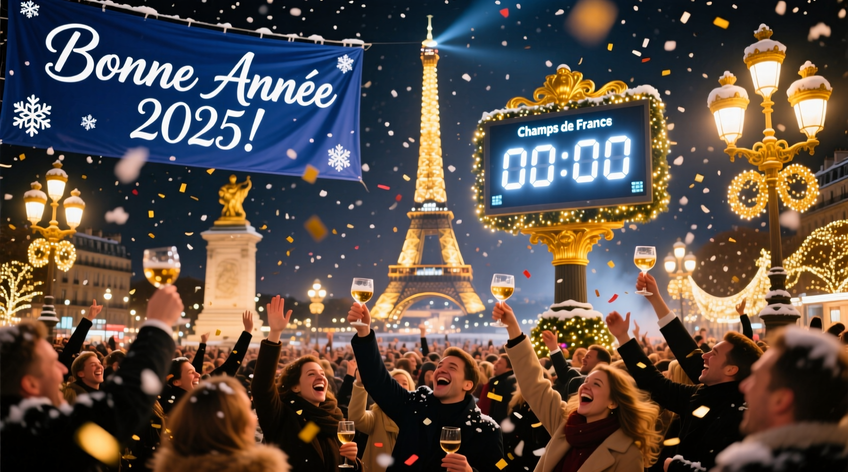 who celebrates new year first england or france