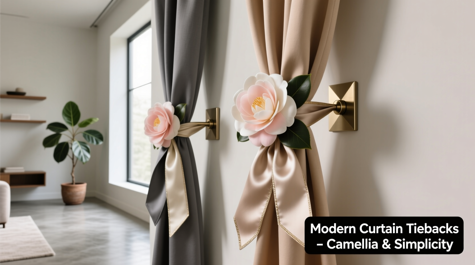camellia tiebacks or simple sashes which curtain ties look more modern 2