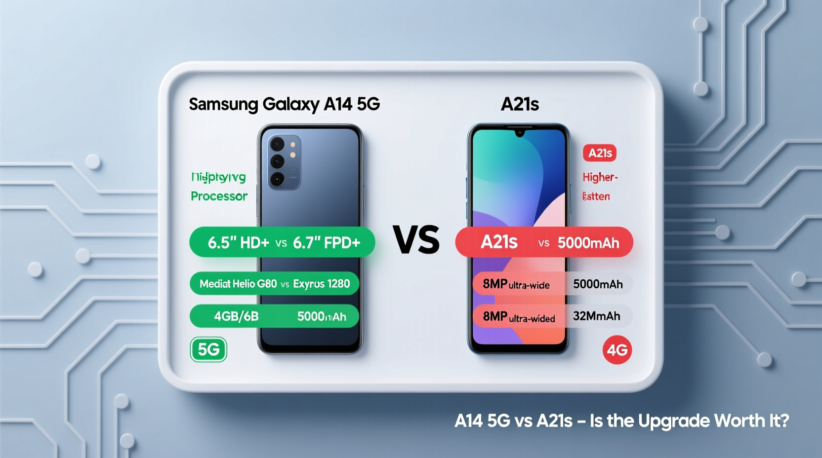 samsung a14 5g vs a21s is the newer model really worth the upgrade