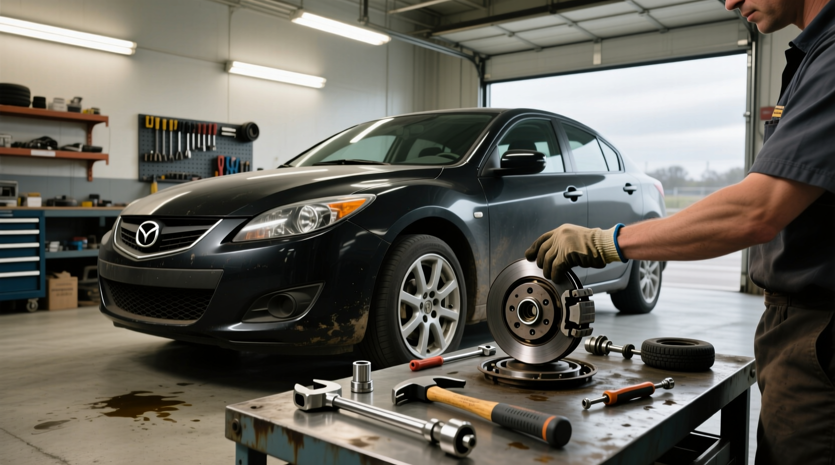 How to Replace Front Wheel Bearing on a 2007 Mazda 3