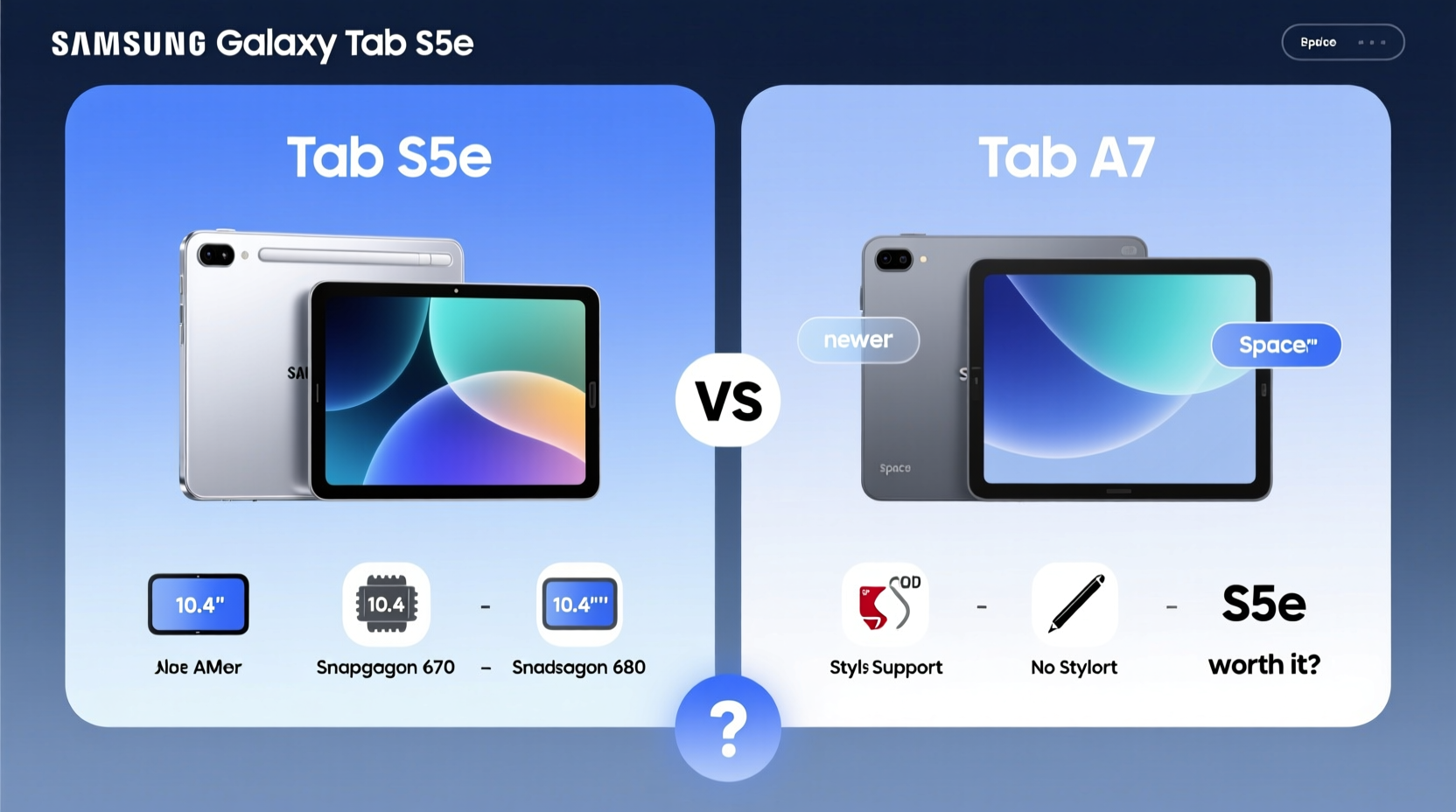 samsung tab s5e vs a7 is the older more expensive one really worth it