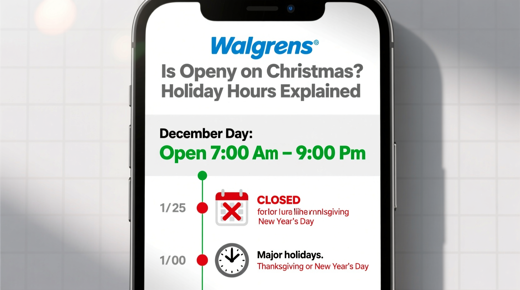 is walgreens open on christmas open now