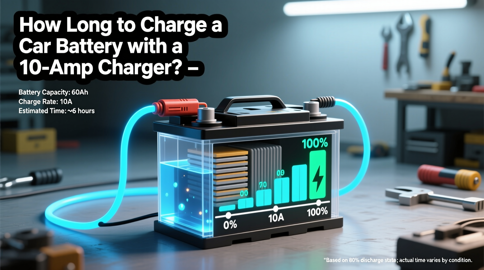how long to charge a car battery 10 amp charger