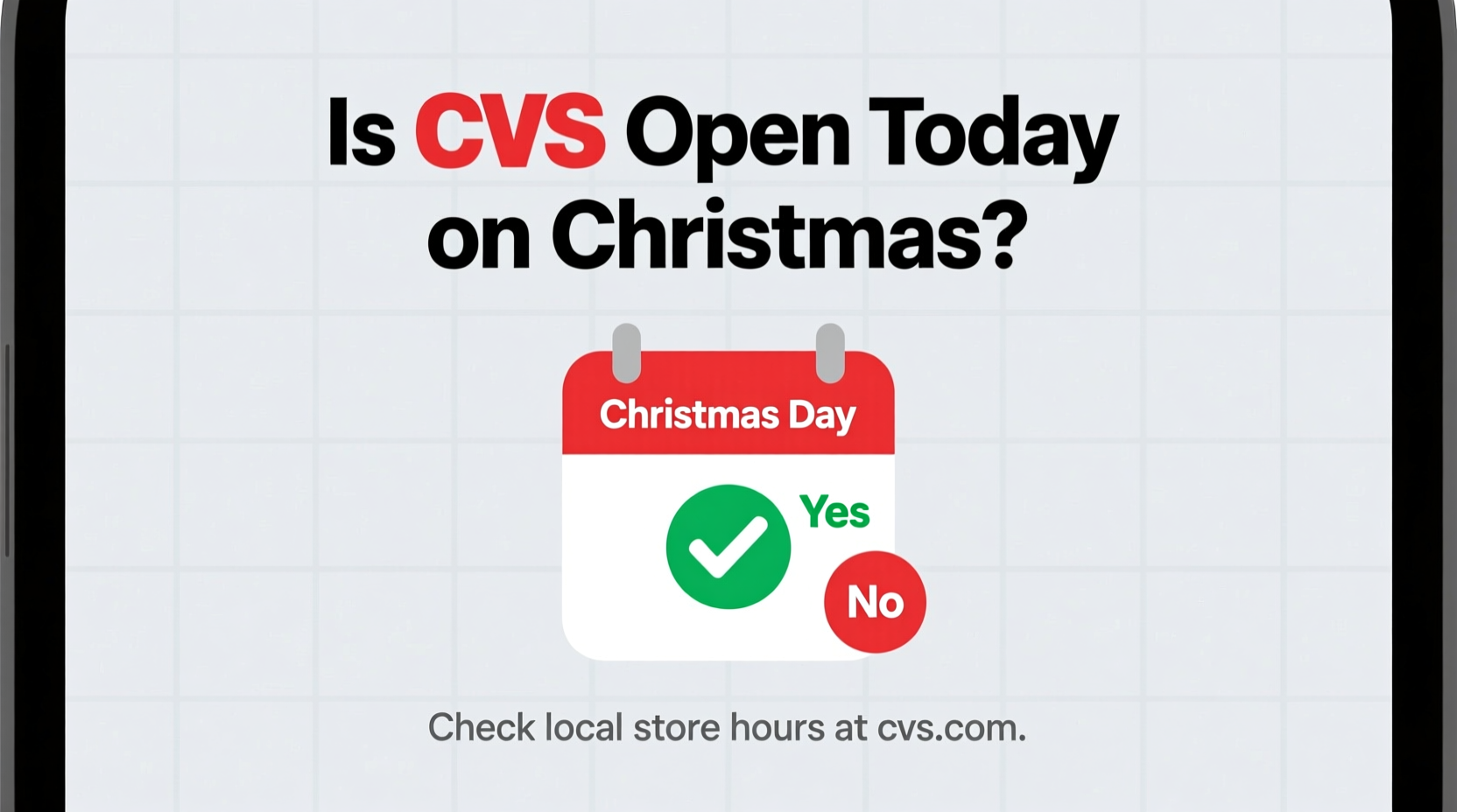 is cvs open today on christmas