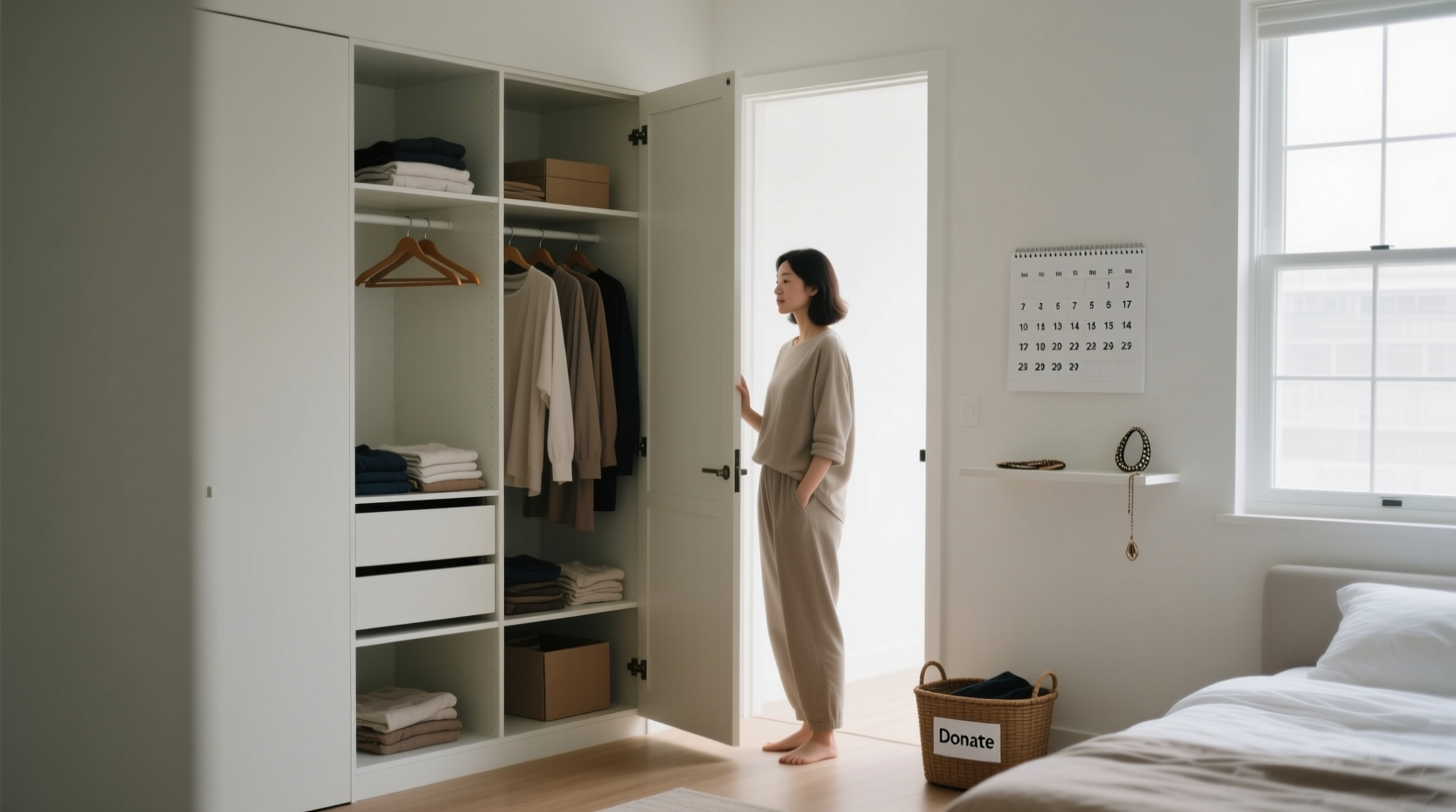 how to downsize your closet