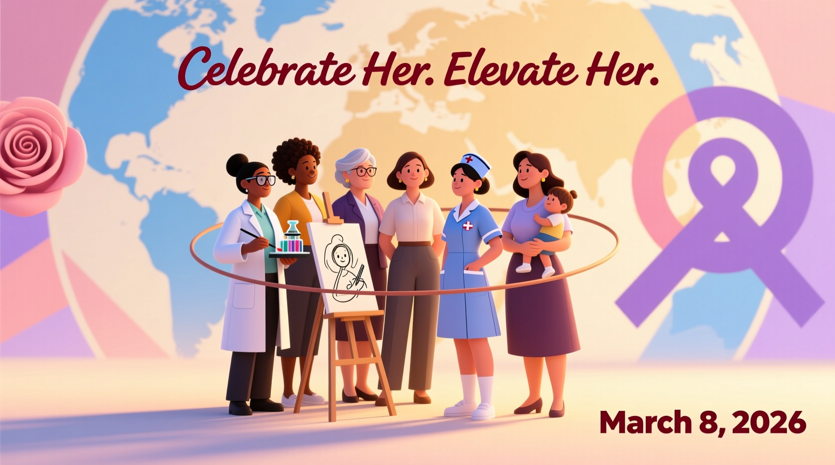 international womens day social media post
